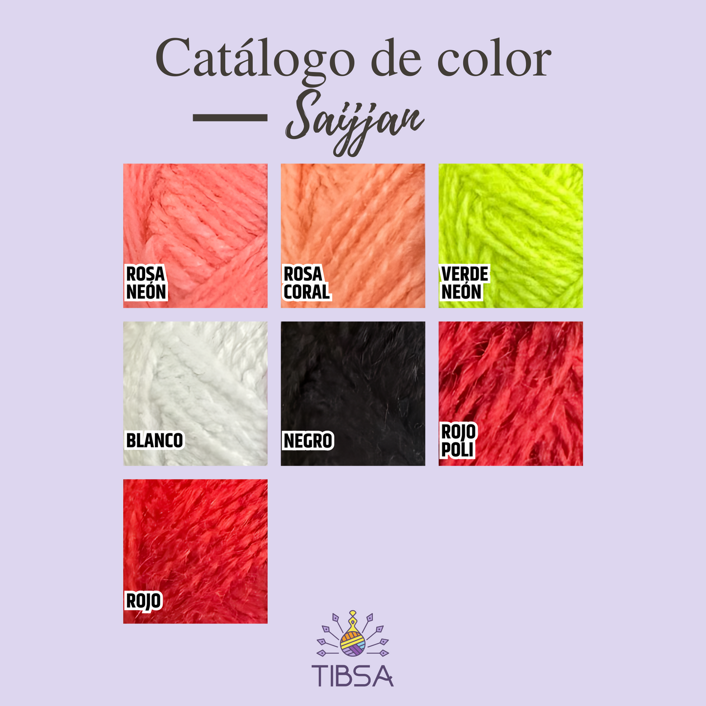 Paquete de 5 madejas de 100 gramos Saijjan