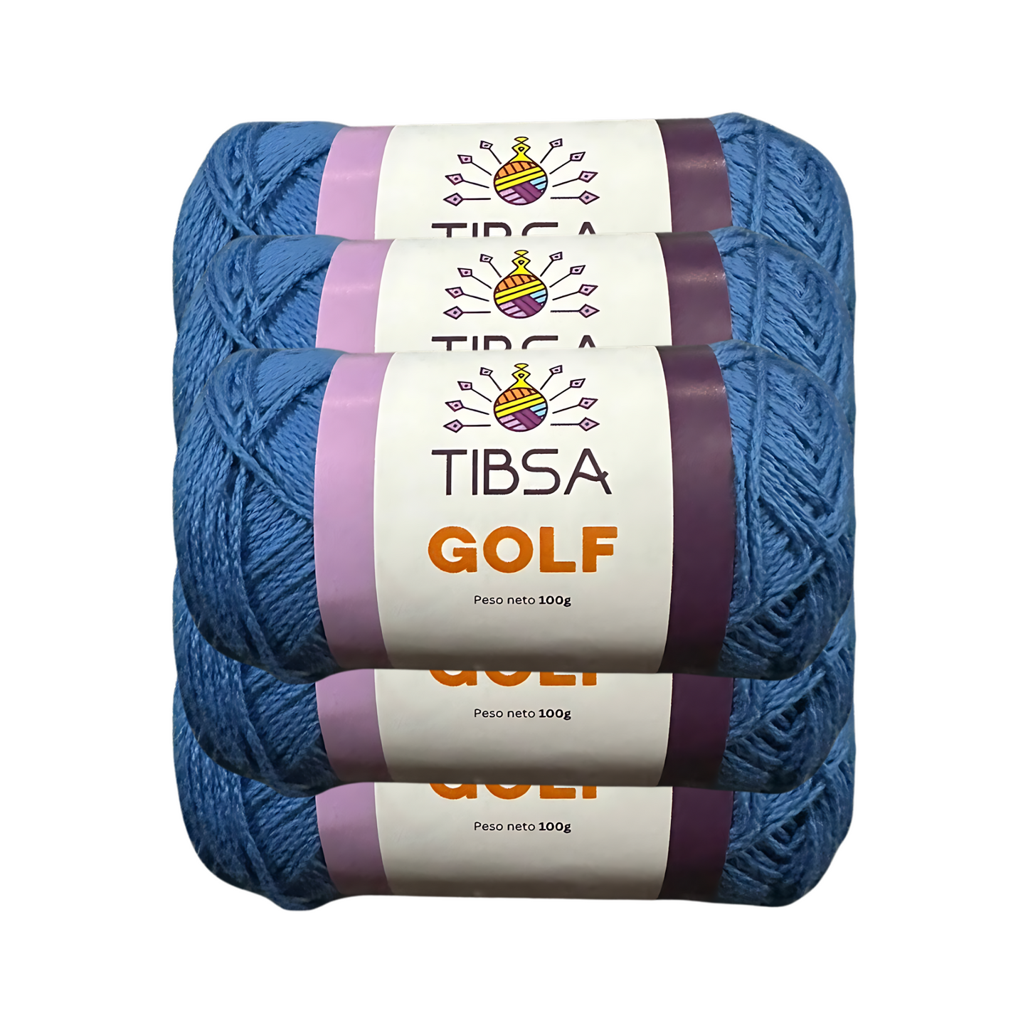 Paquete de 5 madejas de 100 gramos Golf