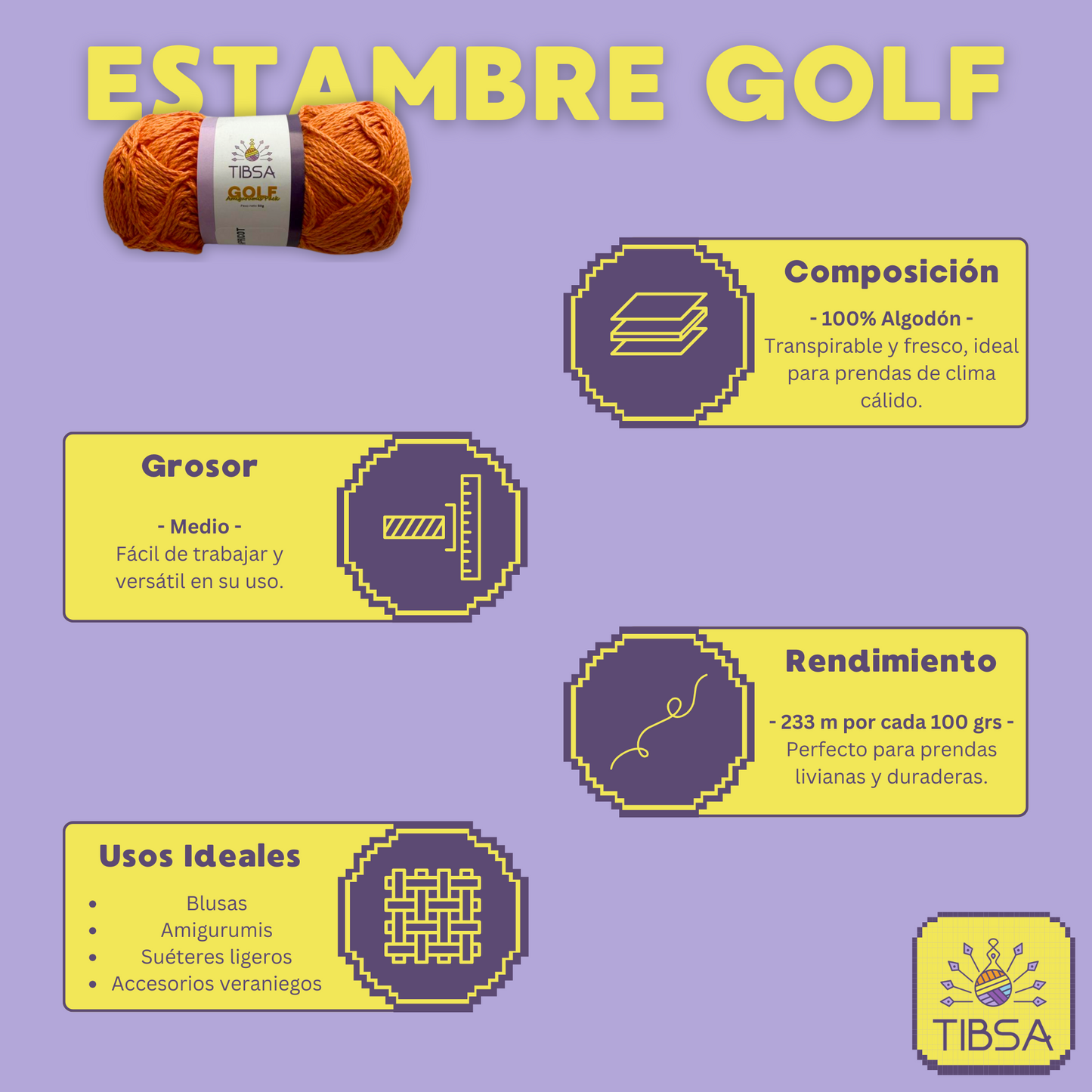 Paquete Golf Multicolor 10 madejas 50 gr