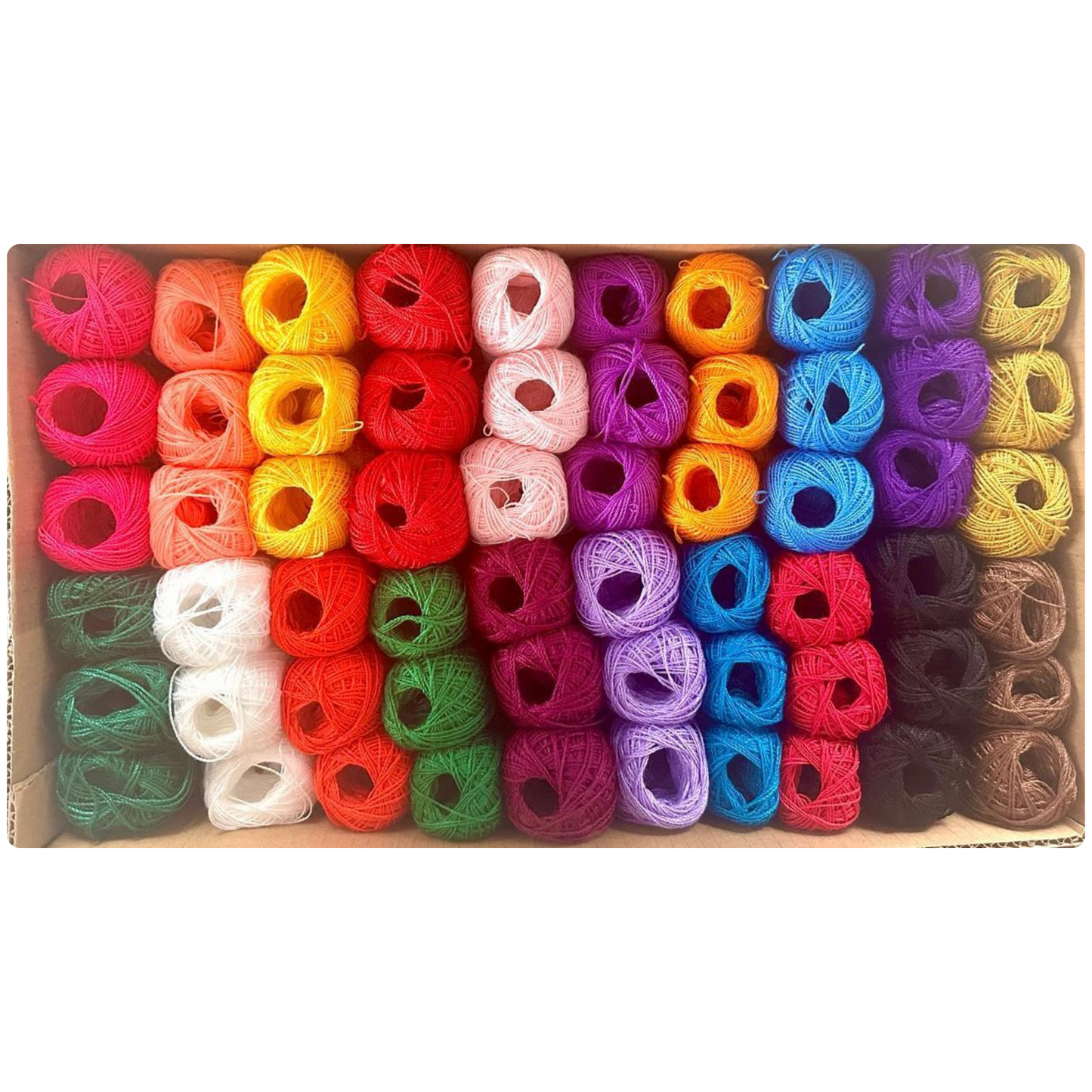 Caja Vicna con 180 madejas de 10 g c/u