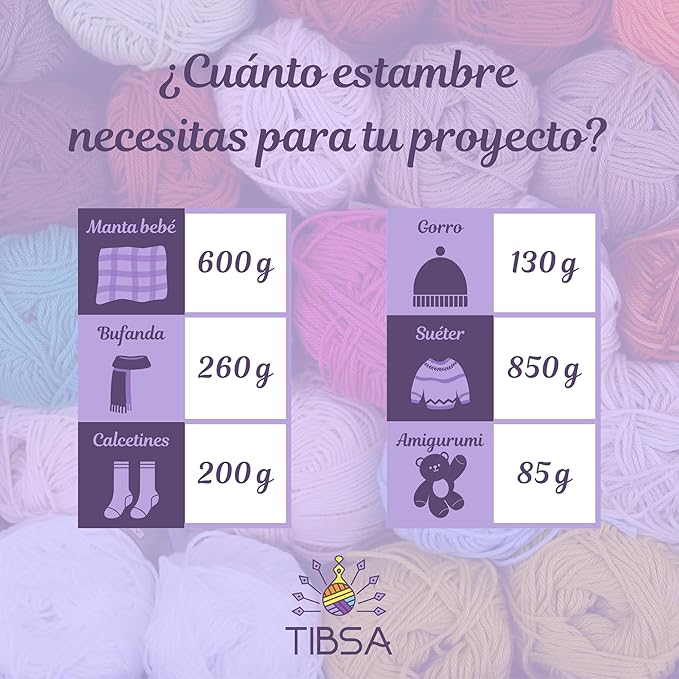 Paquete de 5 madejas de 100 gramos Jolie
