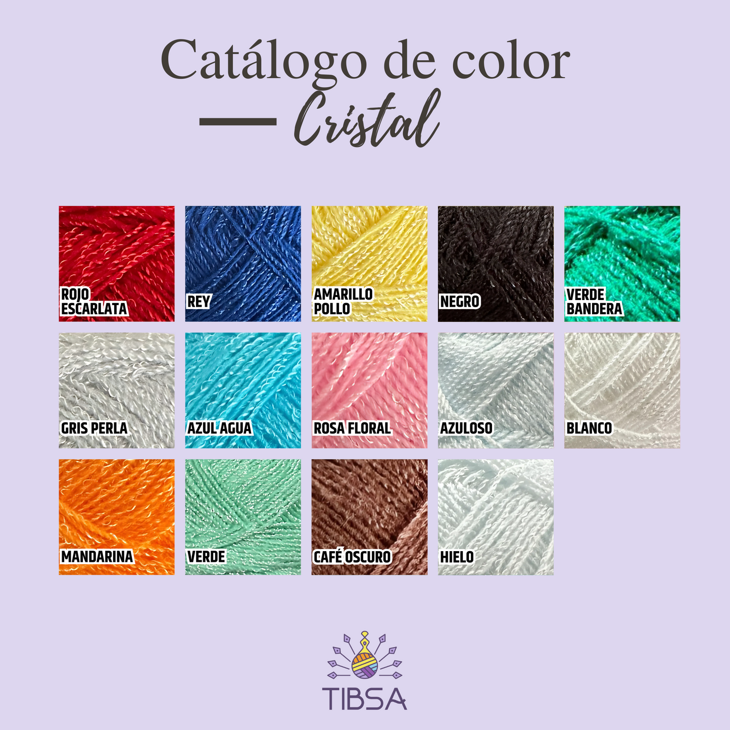Paquete de 5 madejas de 100 gramos Cristal