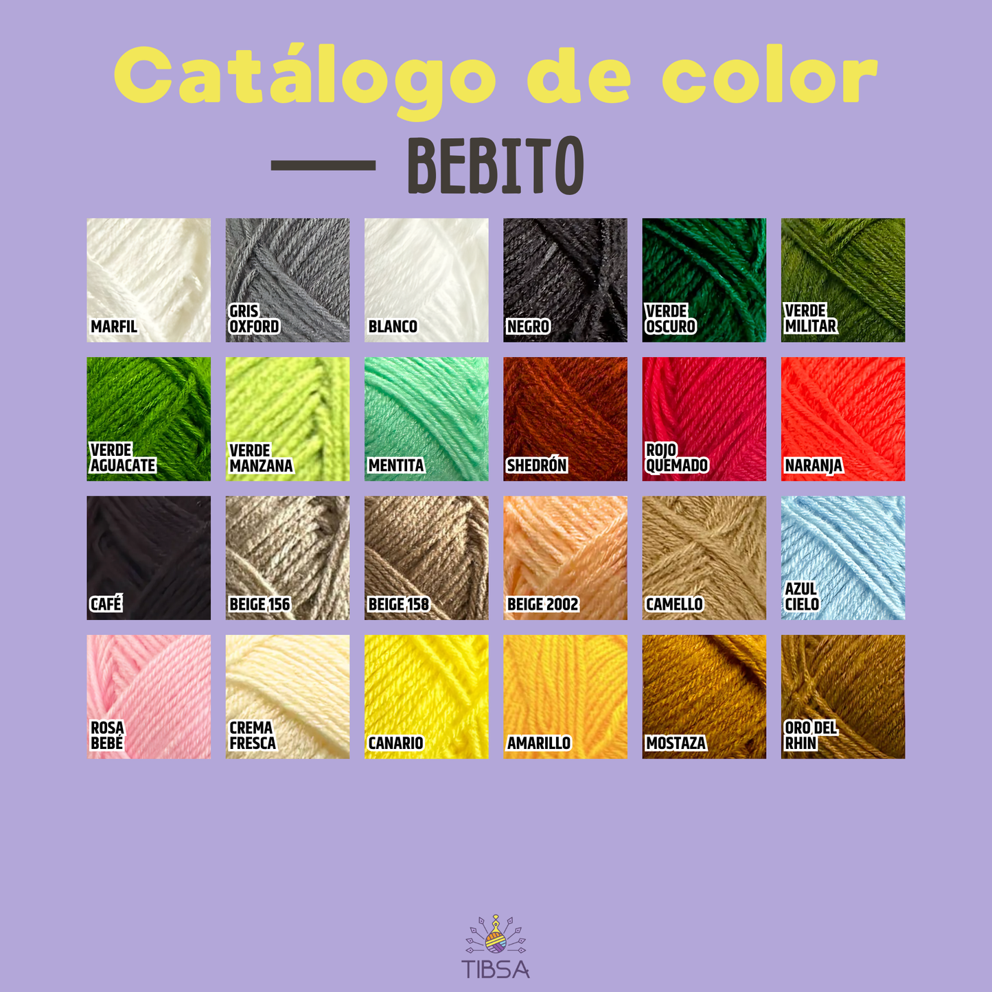 Paquete de 5 madejas de 100 gramos Bebito