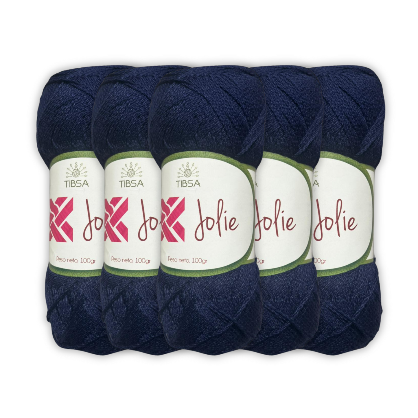 Paquete de 5 madejas de 100 gramos Jolie