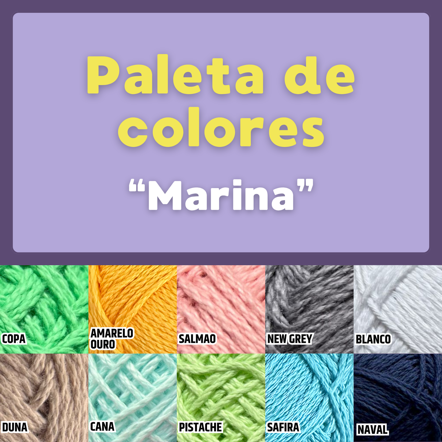 Paquete Golf Multicolor 10 madejas 50 gr