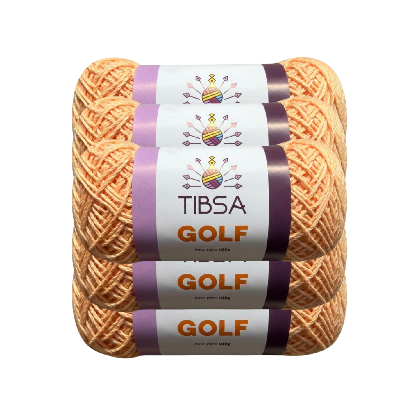 Paquete de 5 madejas de 100 gramos Golf