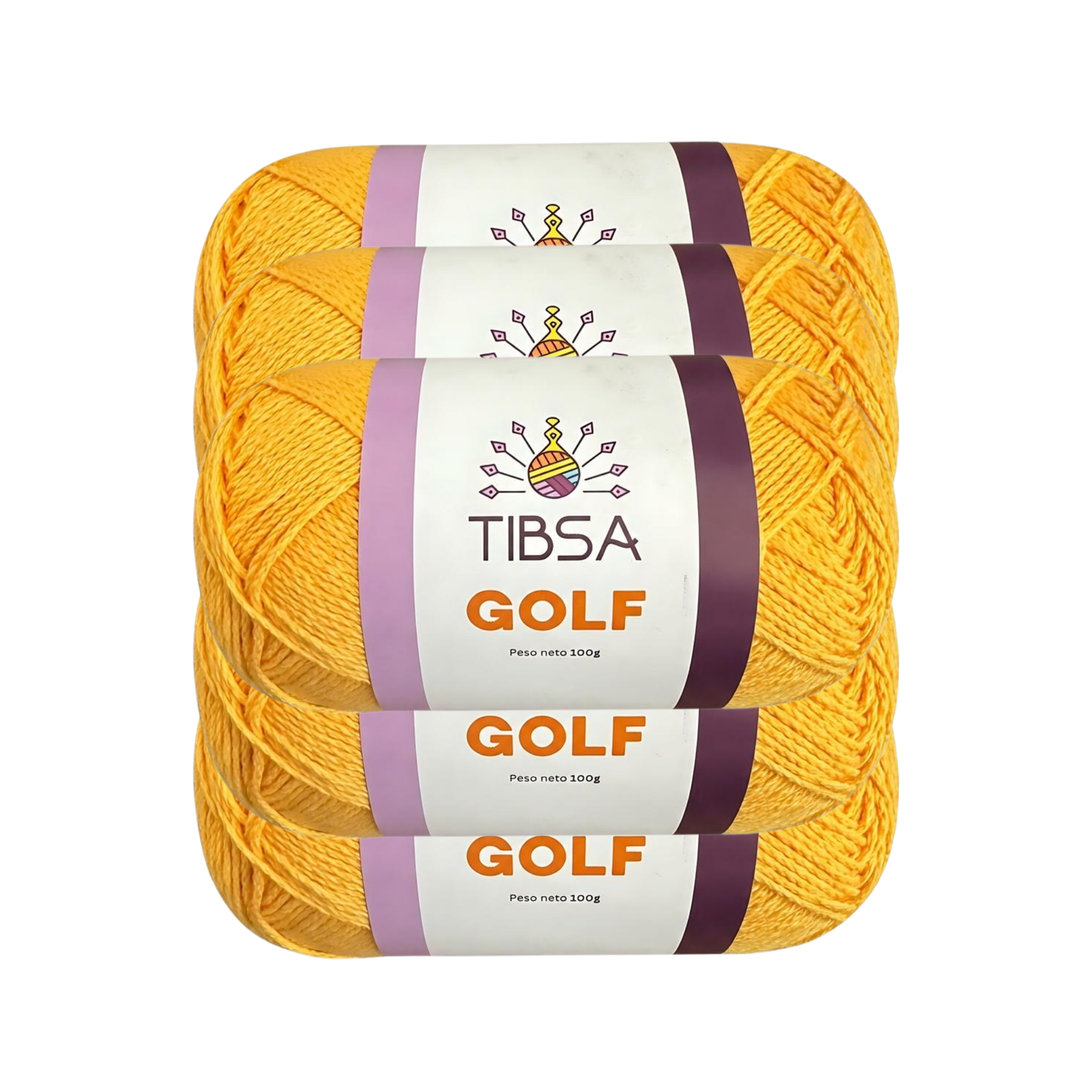 Paquete de 5 madejas de 100 gramos Golf