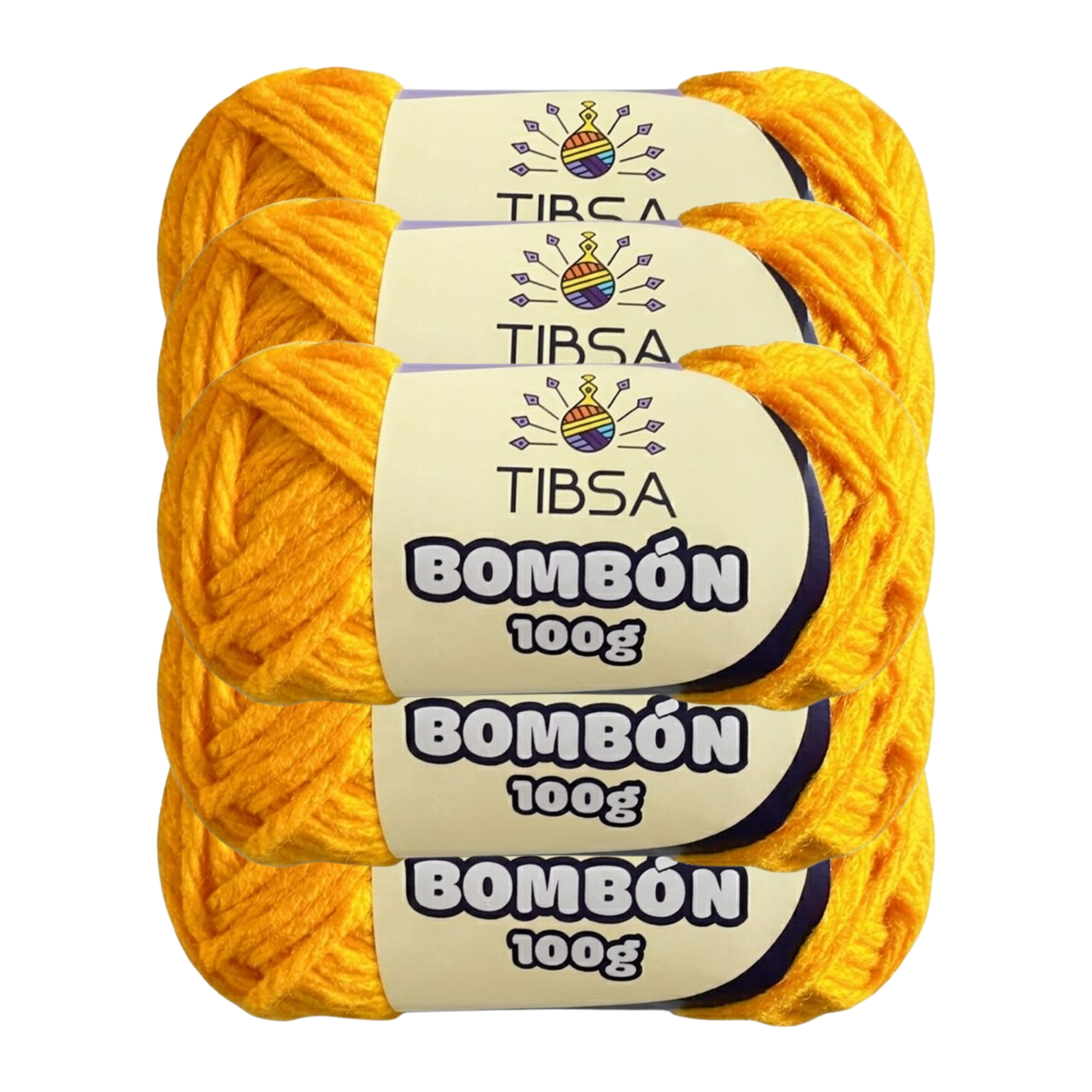 Paquete de 5 madejas de 100 gramos Bombón