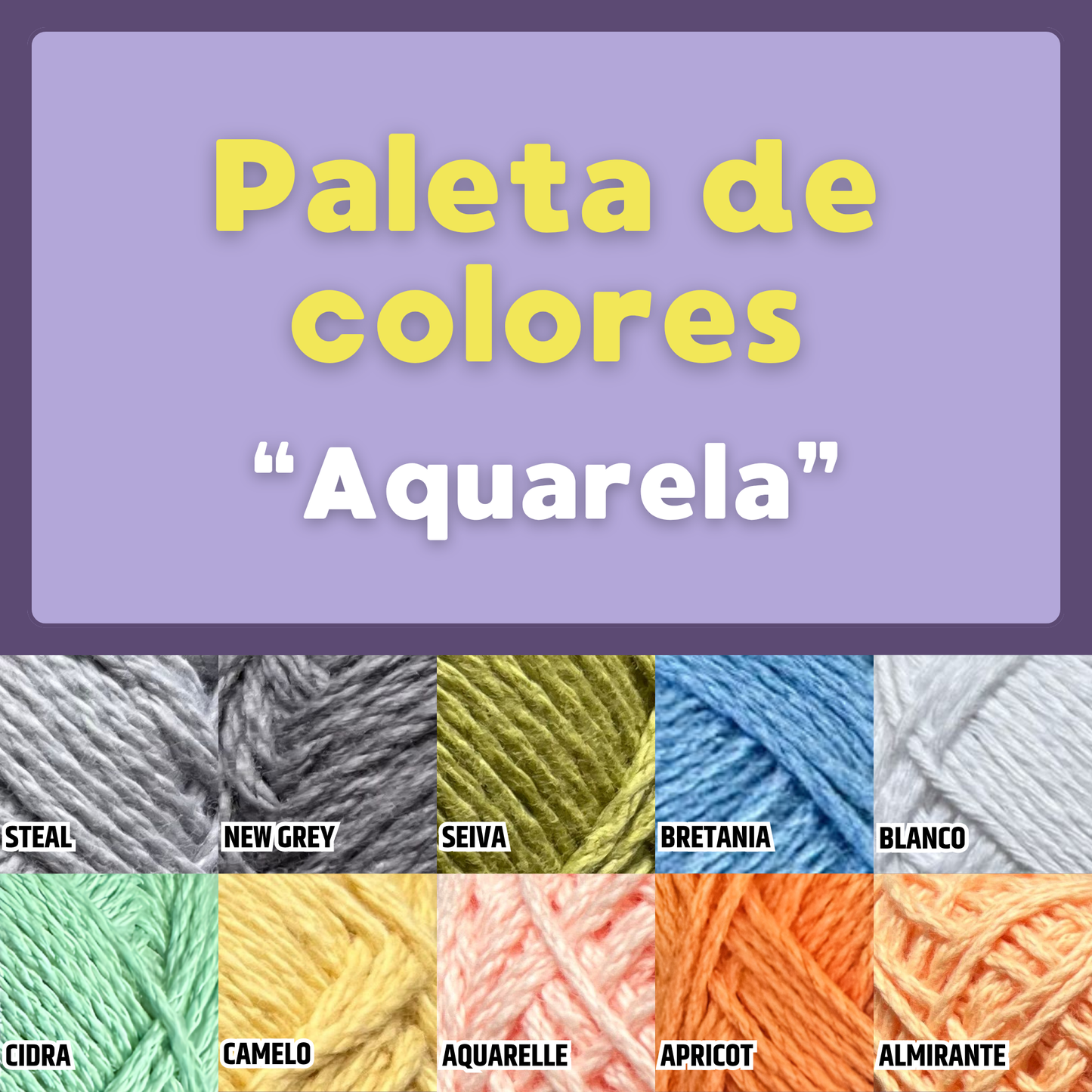 Paquete Golf Multicolor 10 madejas 50 gr