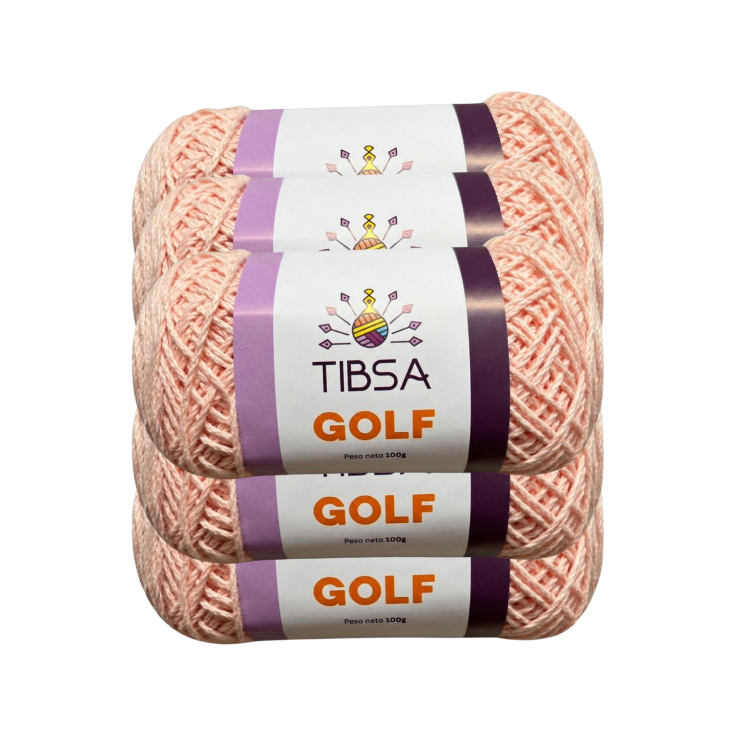 Paquete de 5 madejas de 100 gramos Golf