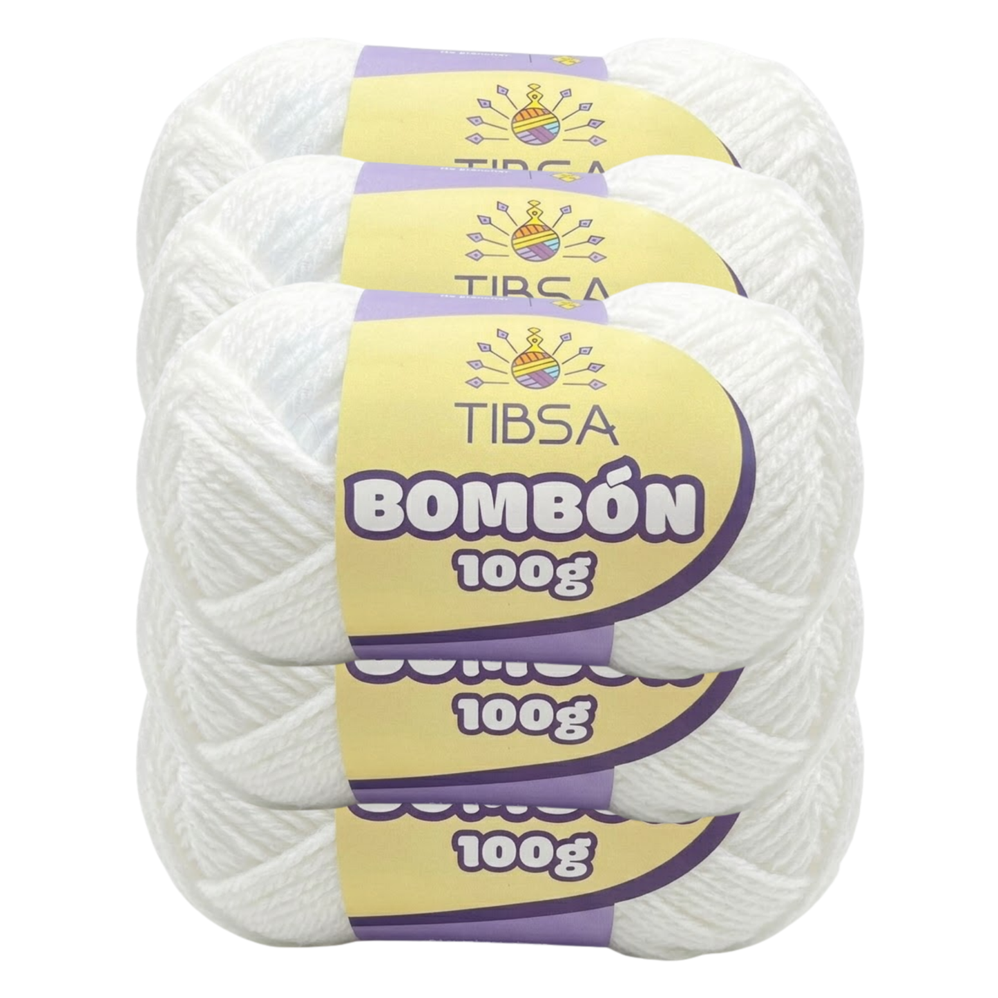 Paquete de 5 madejas de 100 gramos Bombón