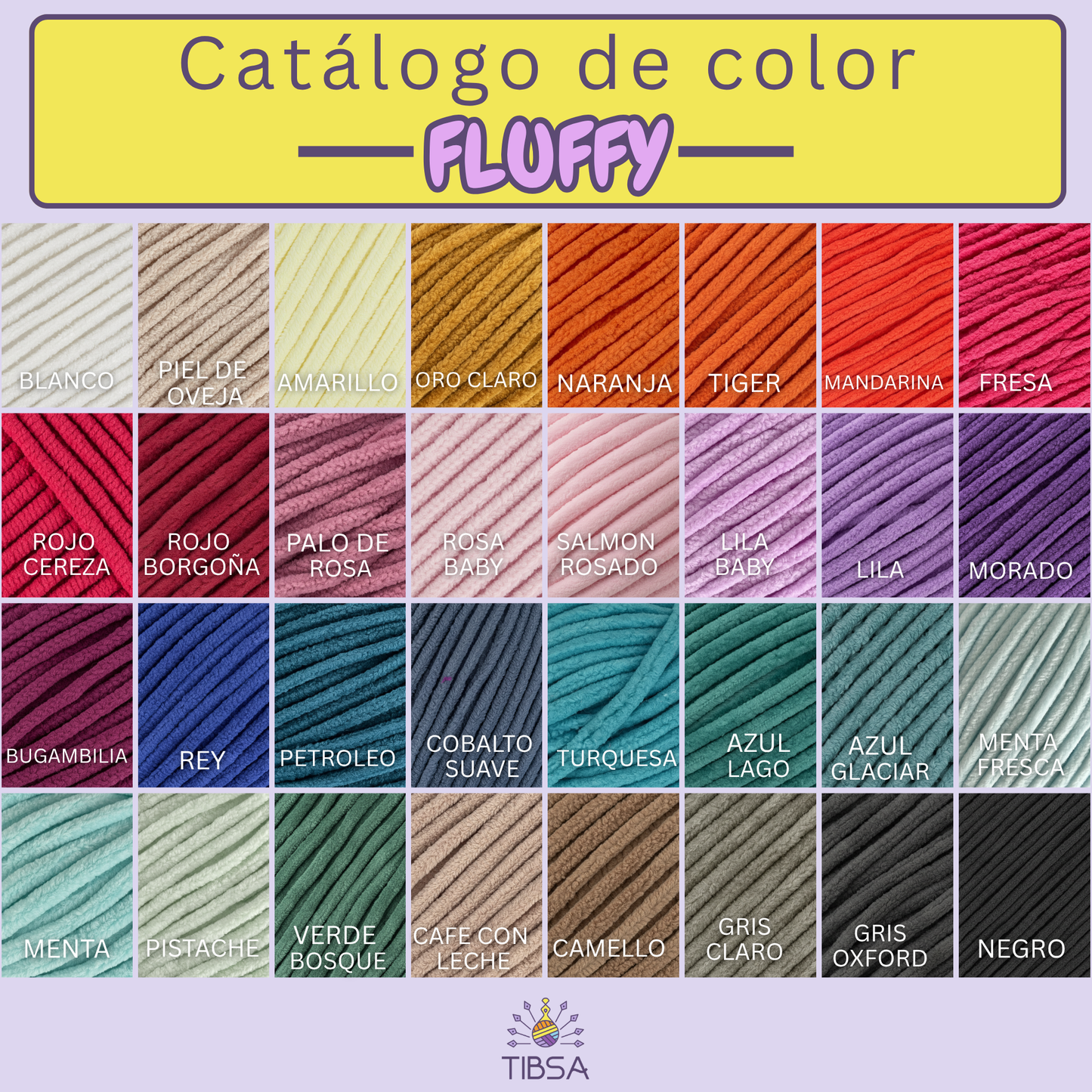 Paquete de 5 madejas de 100 gramos Fluffy