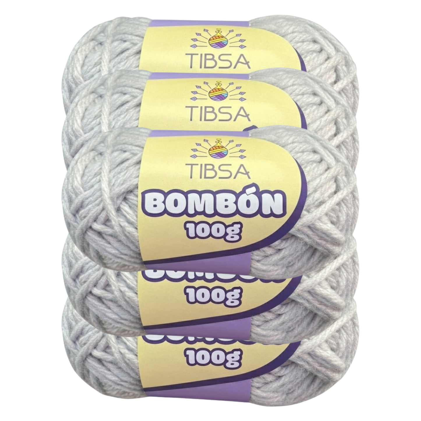 Paquete de 5 madejas de 100 gramos Bombón