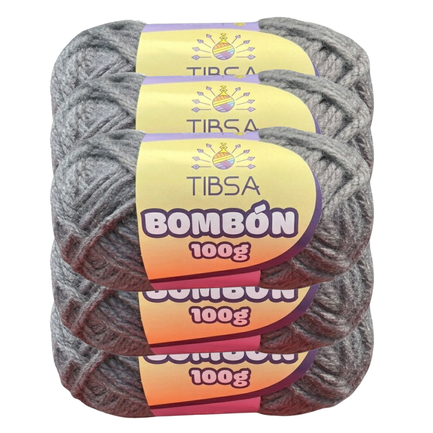 Paquete de 5 madejas de 100 gramos Bombón