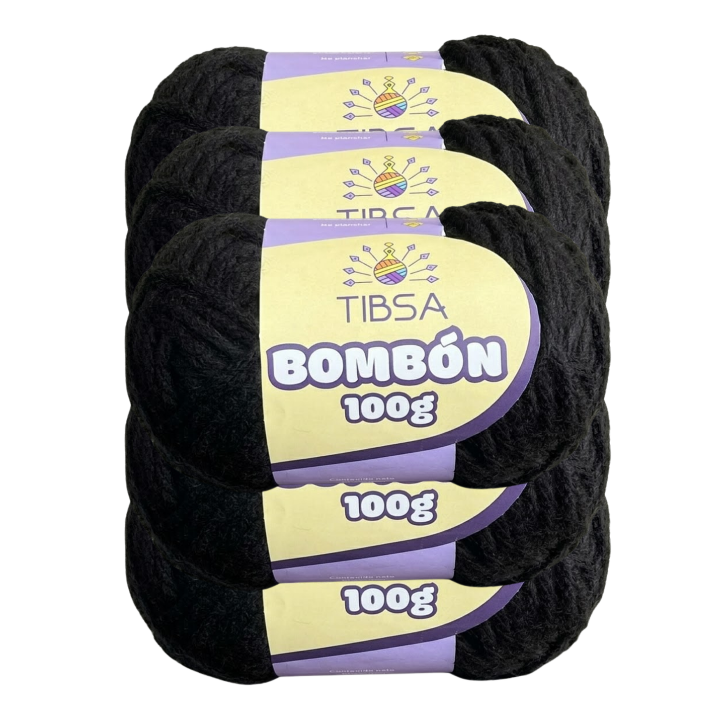 Paquete de 5 madejas de 100 gramos Bombón