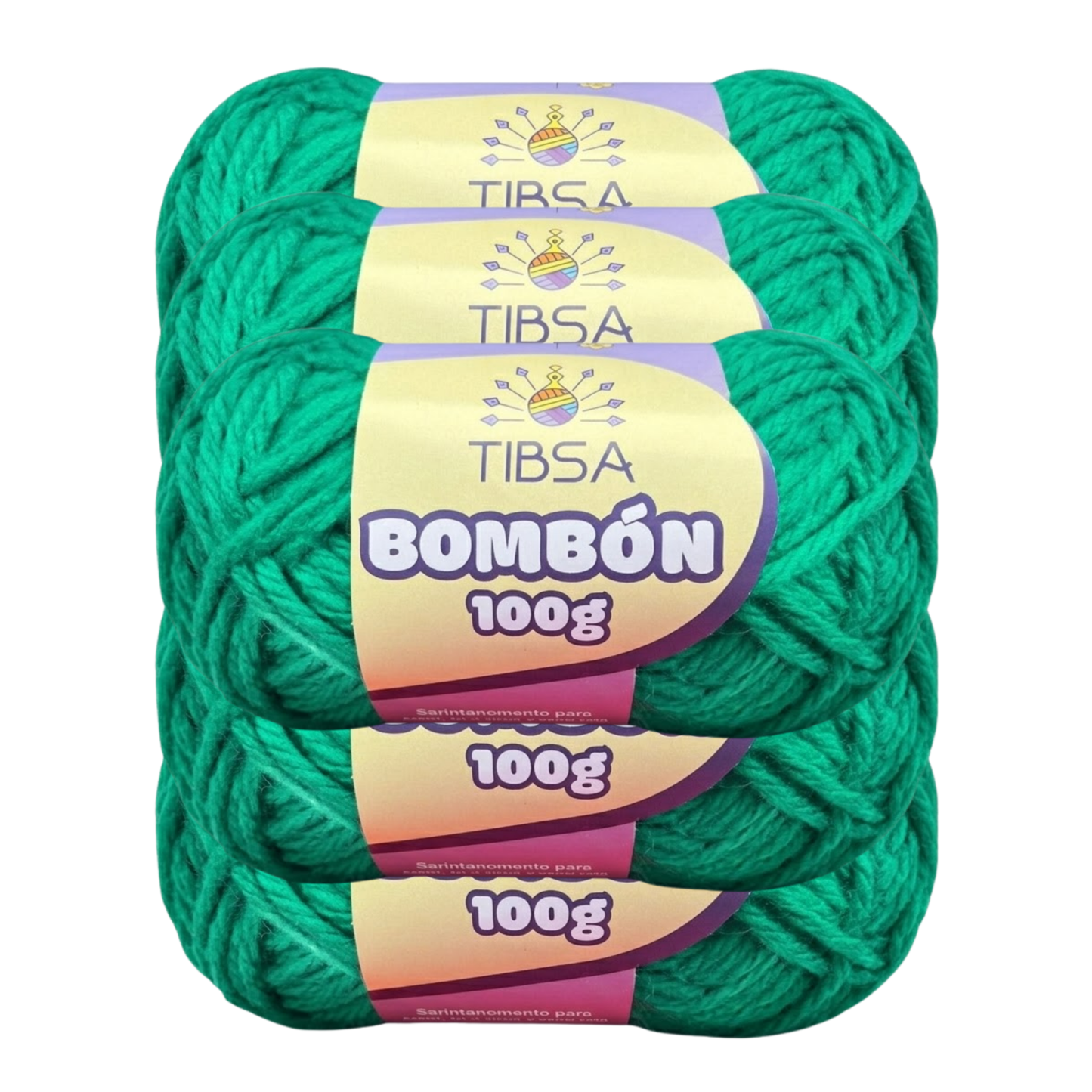 Paquete de 5 madejas de 100 gramos Bombón